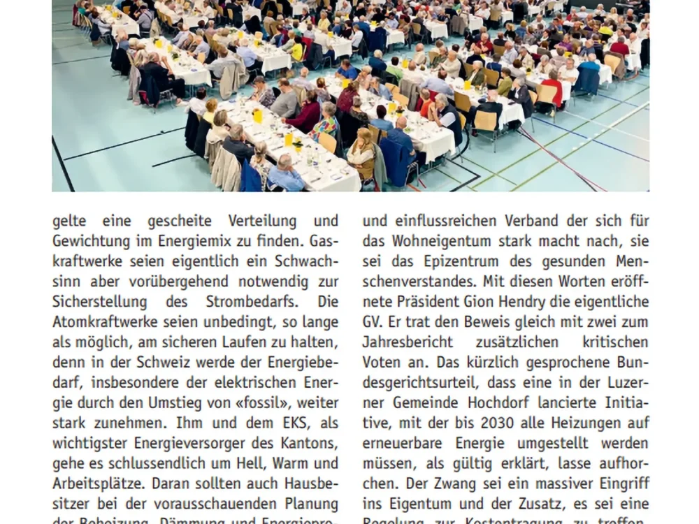 Leading Communication Kommunikationsagentur Schaffhausen | Referenz HEV Generalversammlung