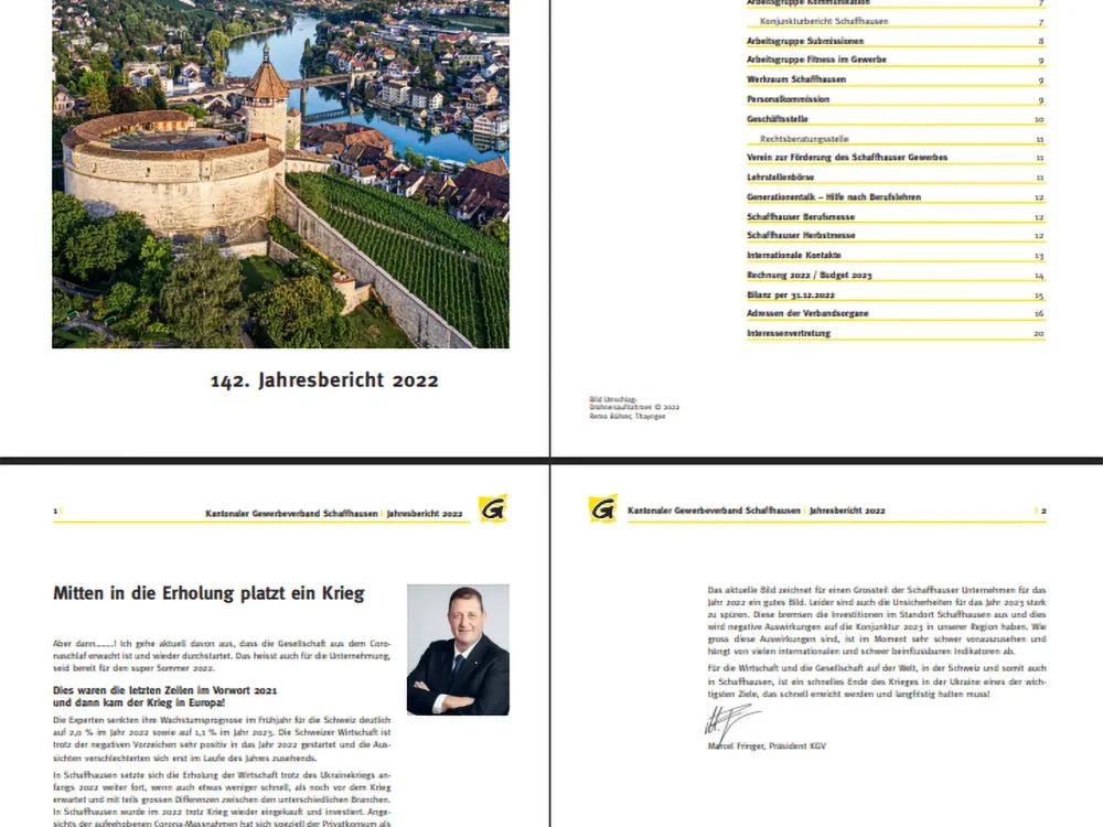 Leading Communication Kommunikationsagentur Schaffhausen | Referenz KGV Drucksachen
